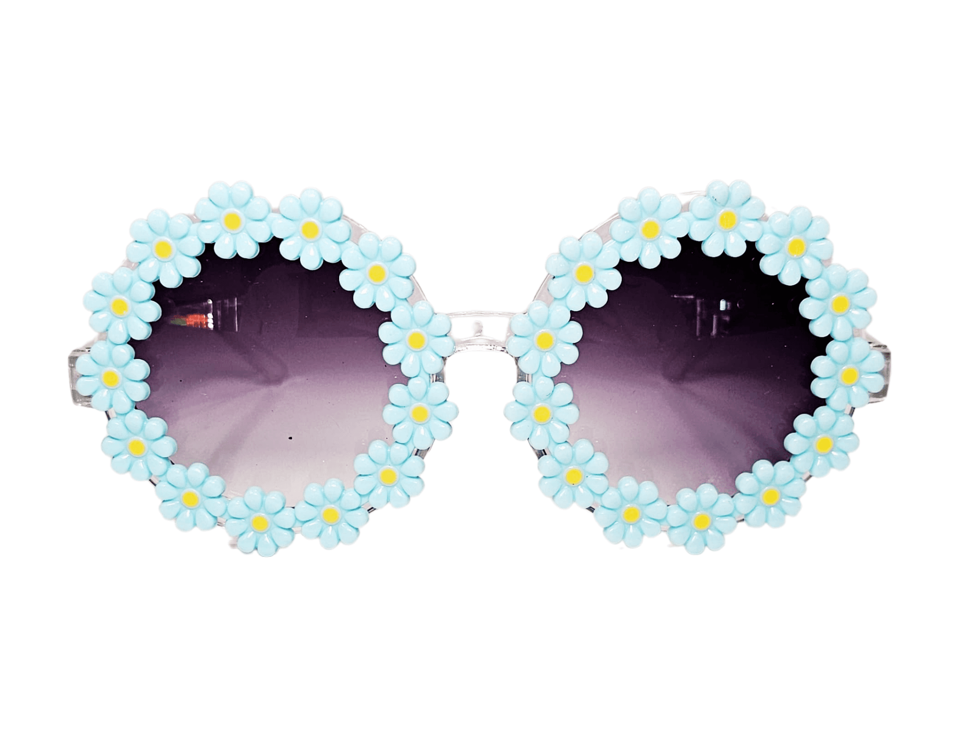 Gafas Borde de Flor Azul