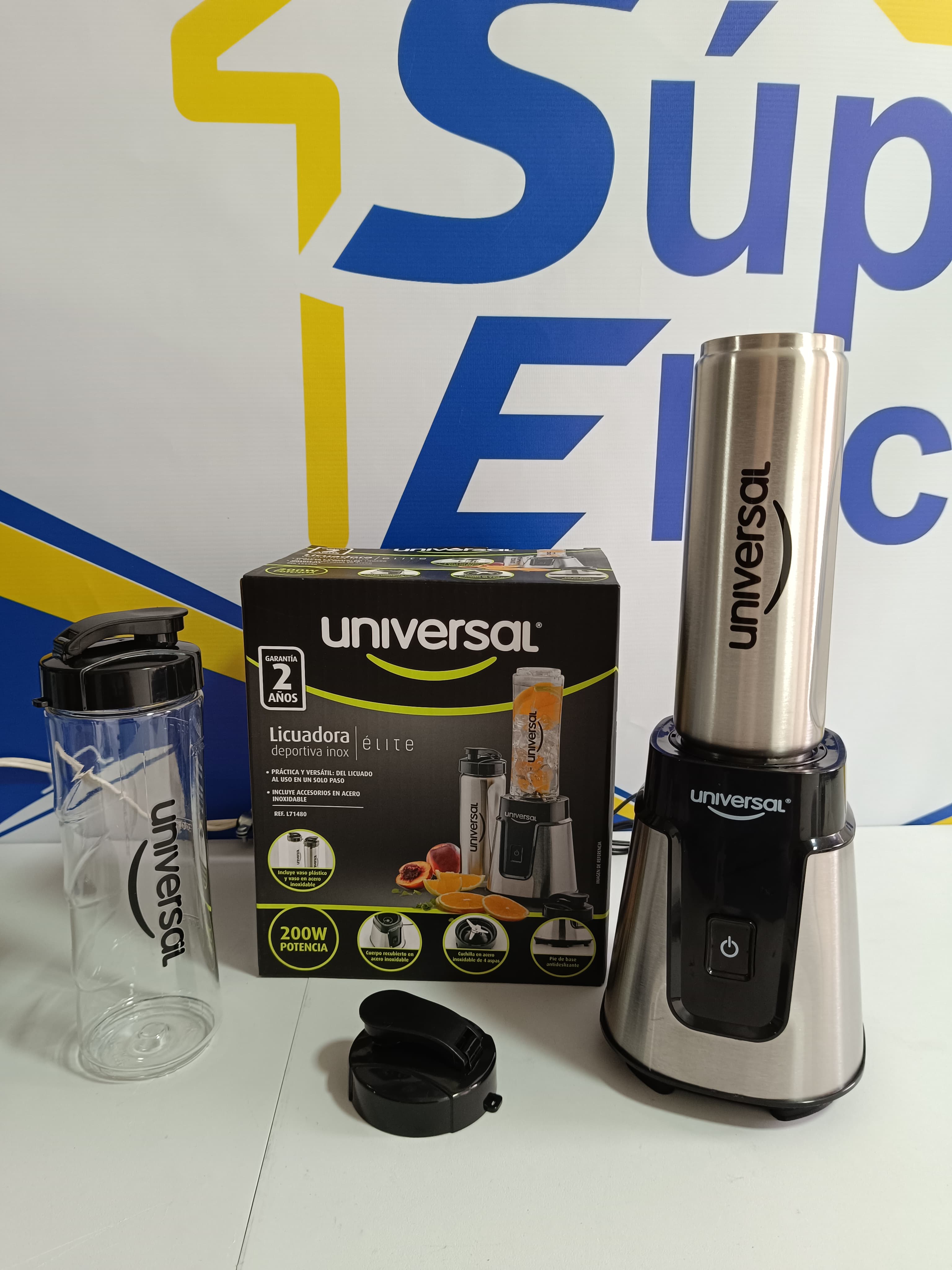 Licuadora deportiva universal 2 vasos