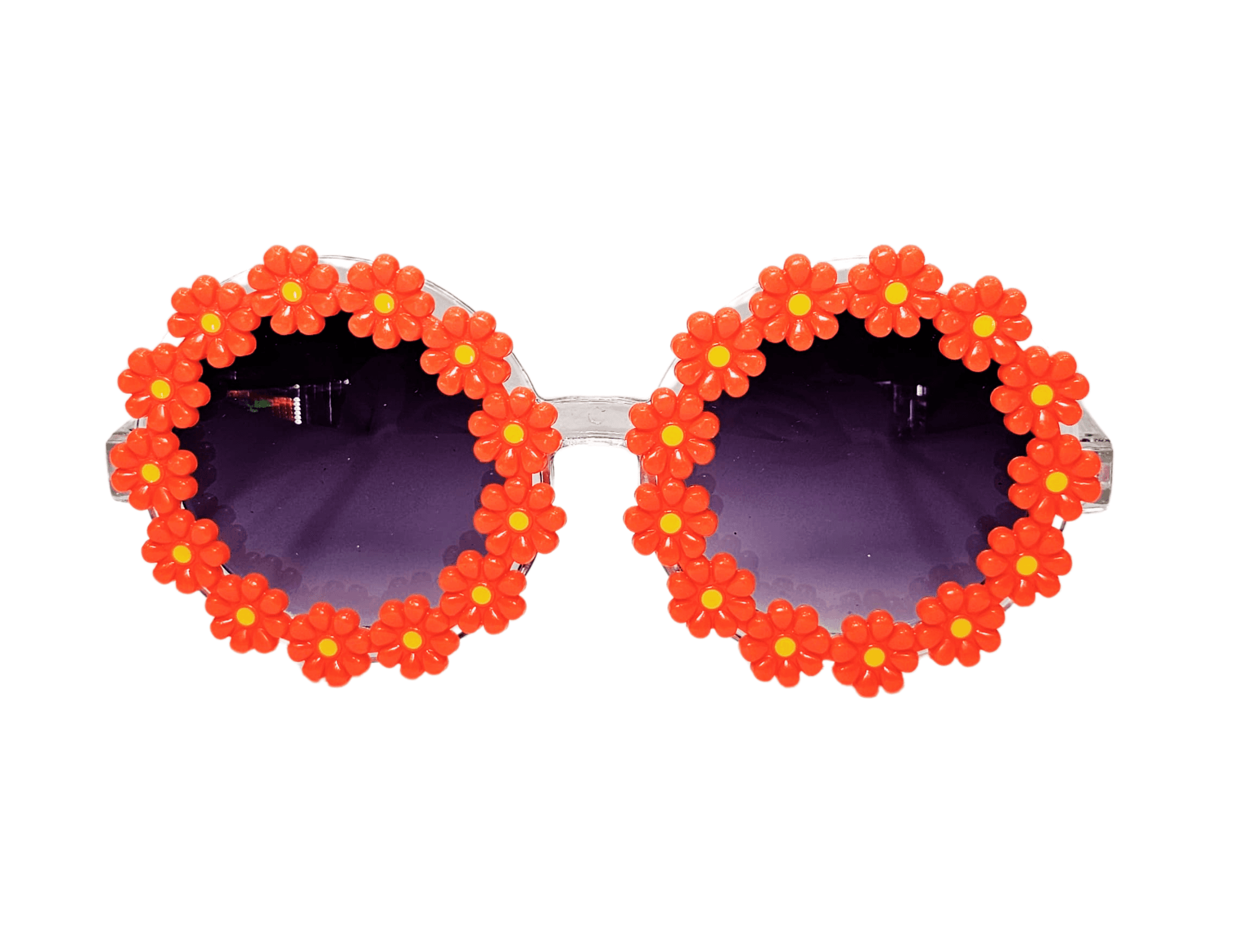 Gafas Borde de Flor Naranja