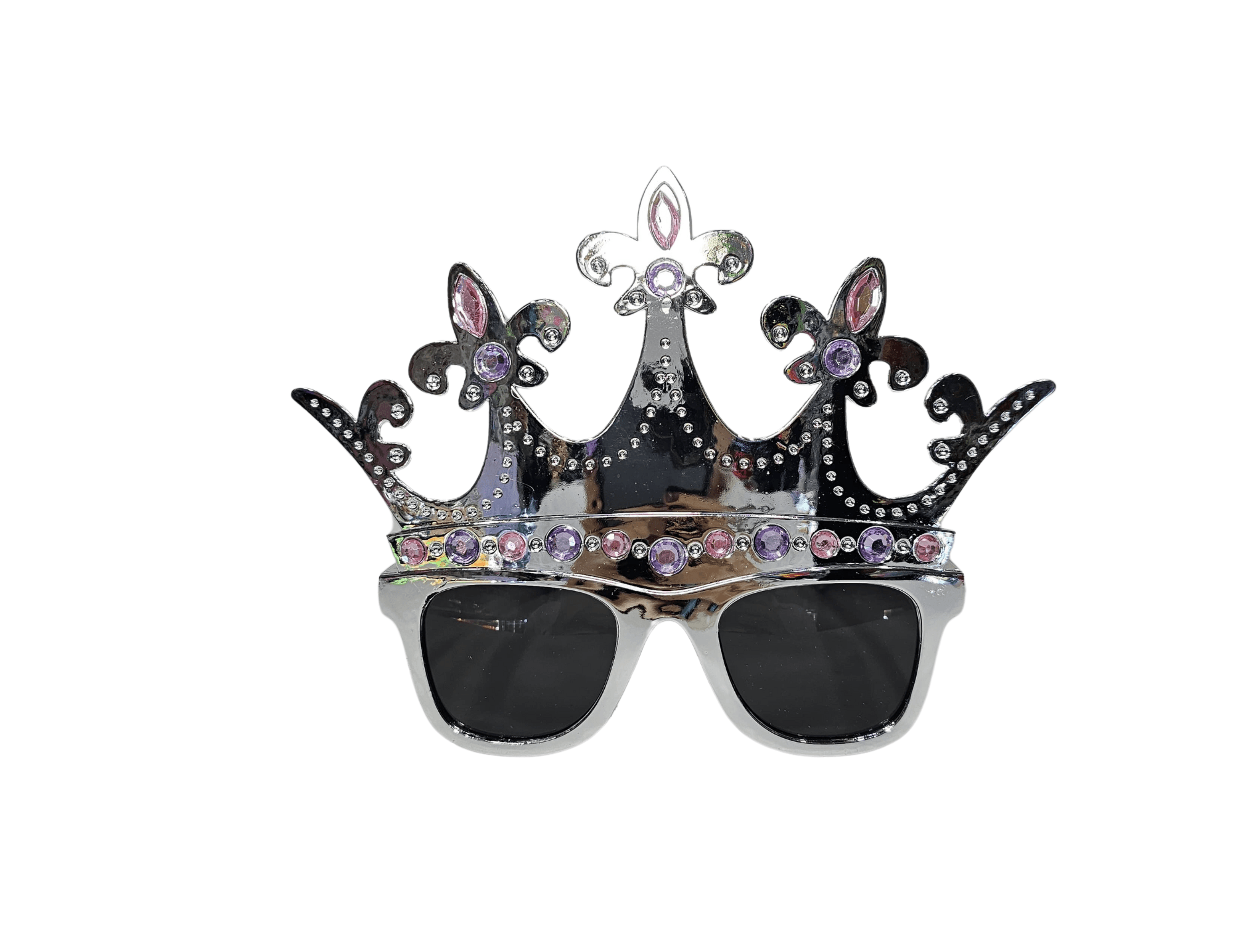 Gafas Corona Reina Plateada