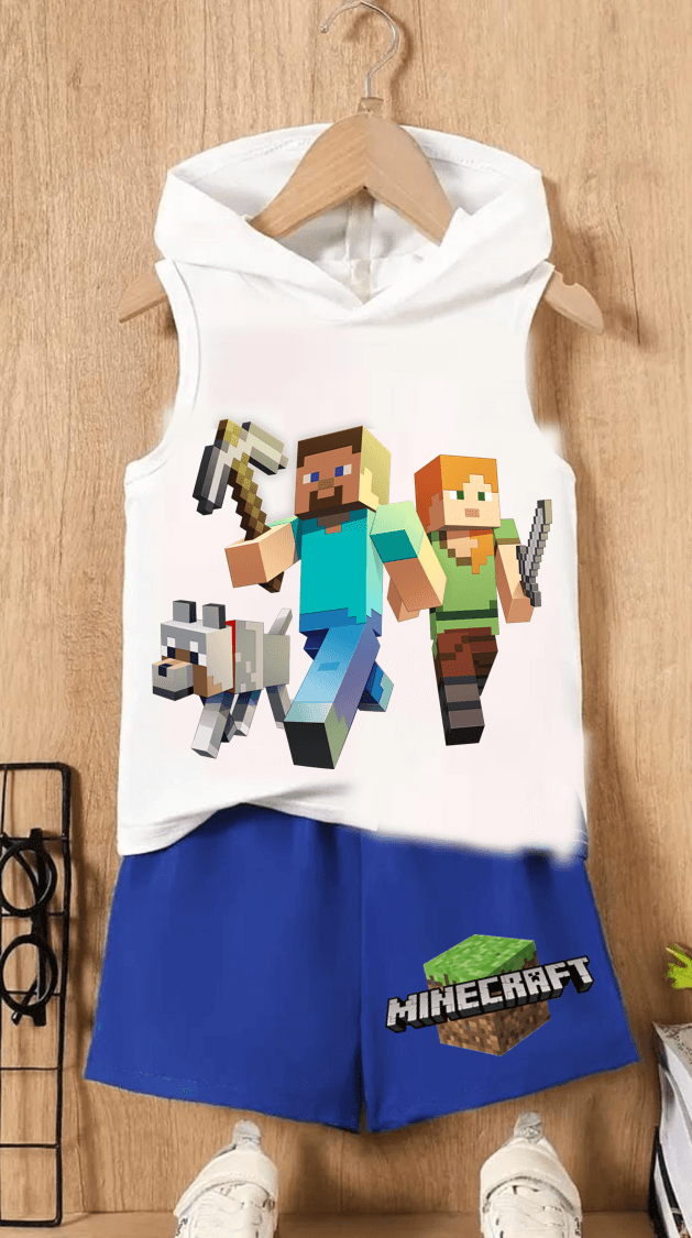 CONJUNTO MANGA SISA MINECRAFT