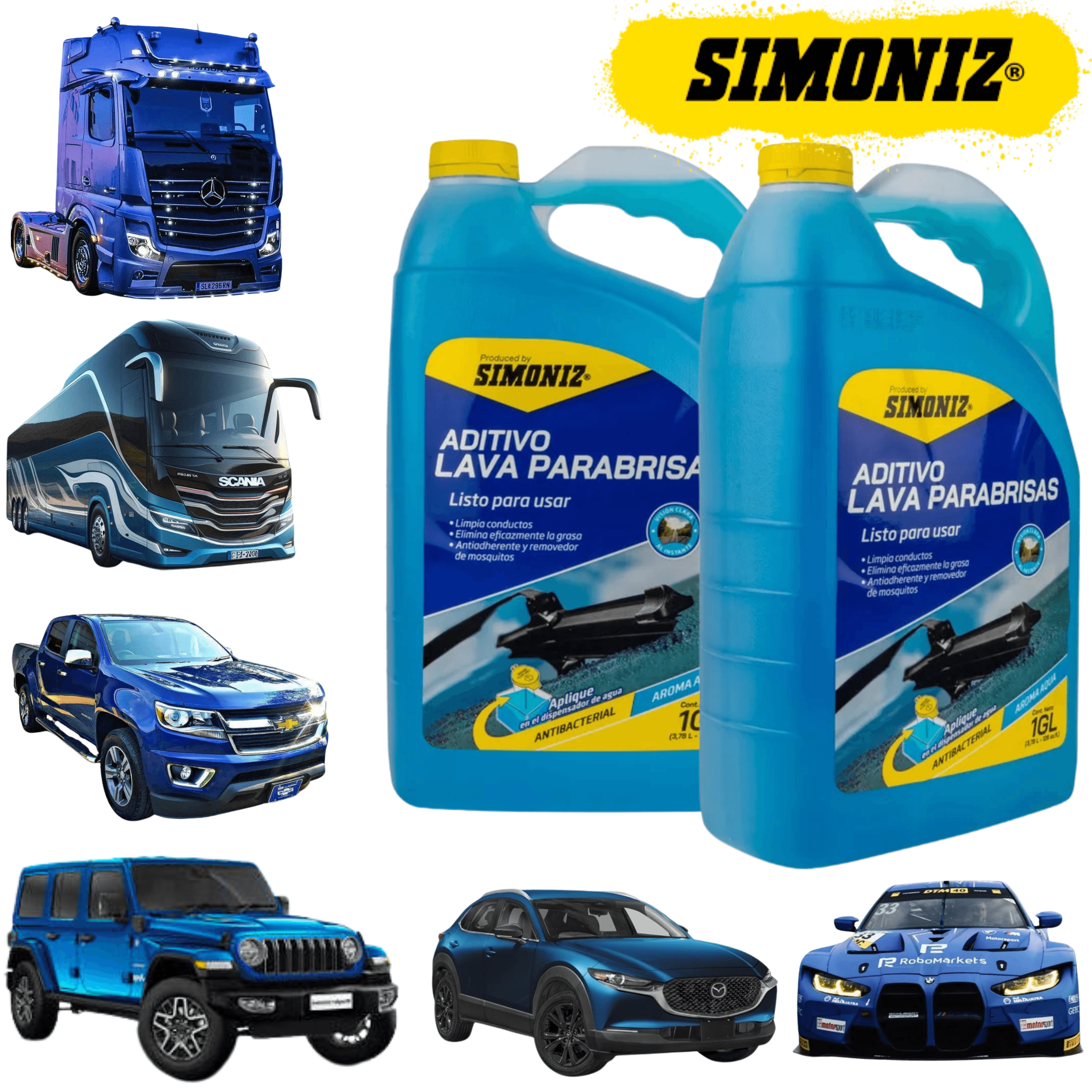 Limpia parabrisas simoniz 1 galon carros