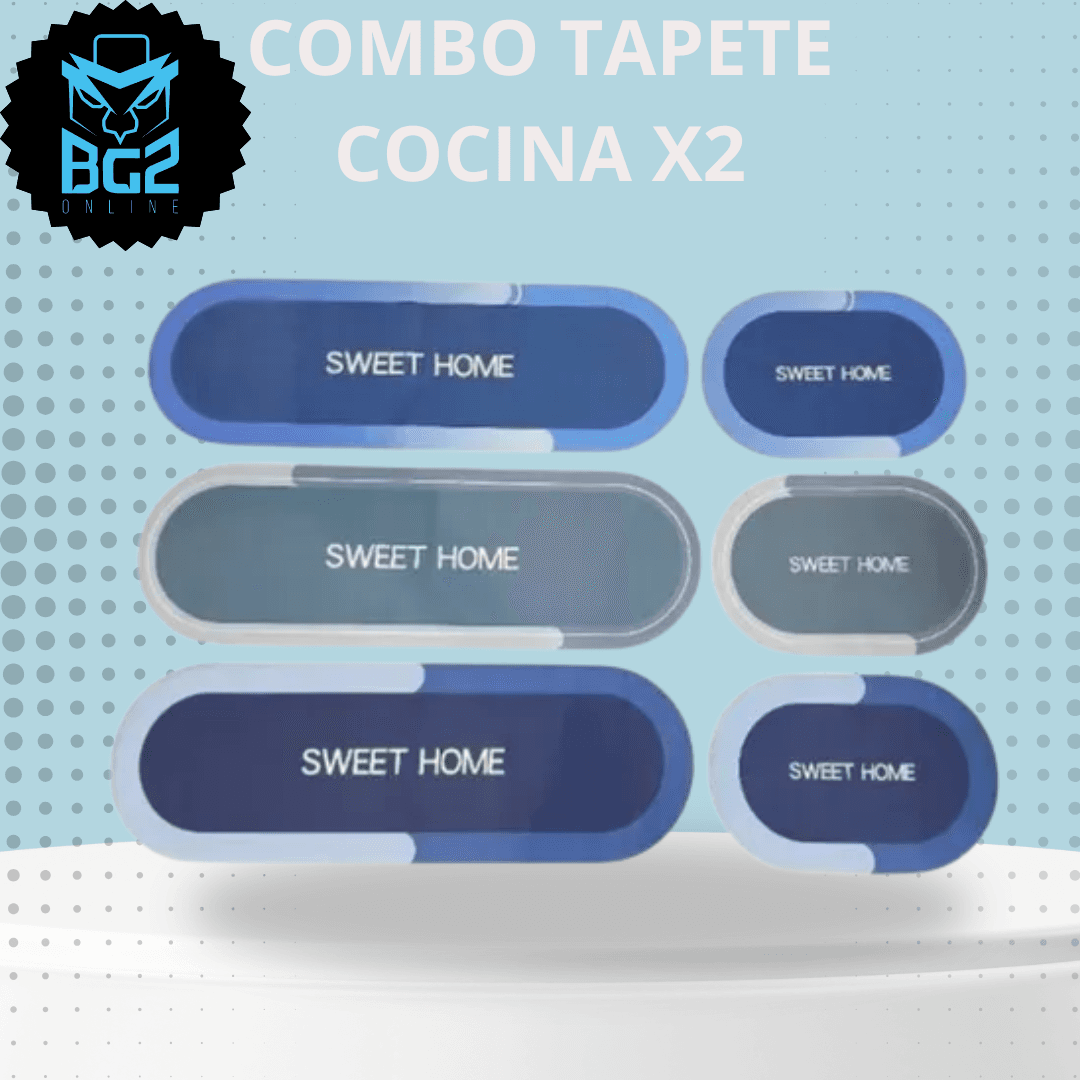 TAPETE PARA COCINA X2 OVALADO