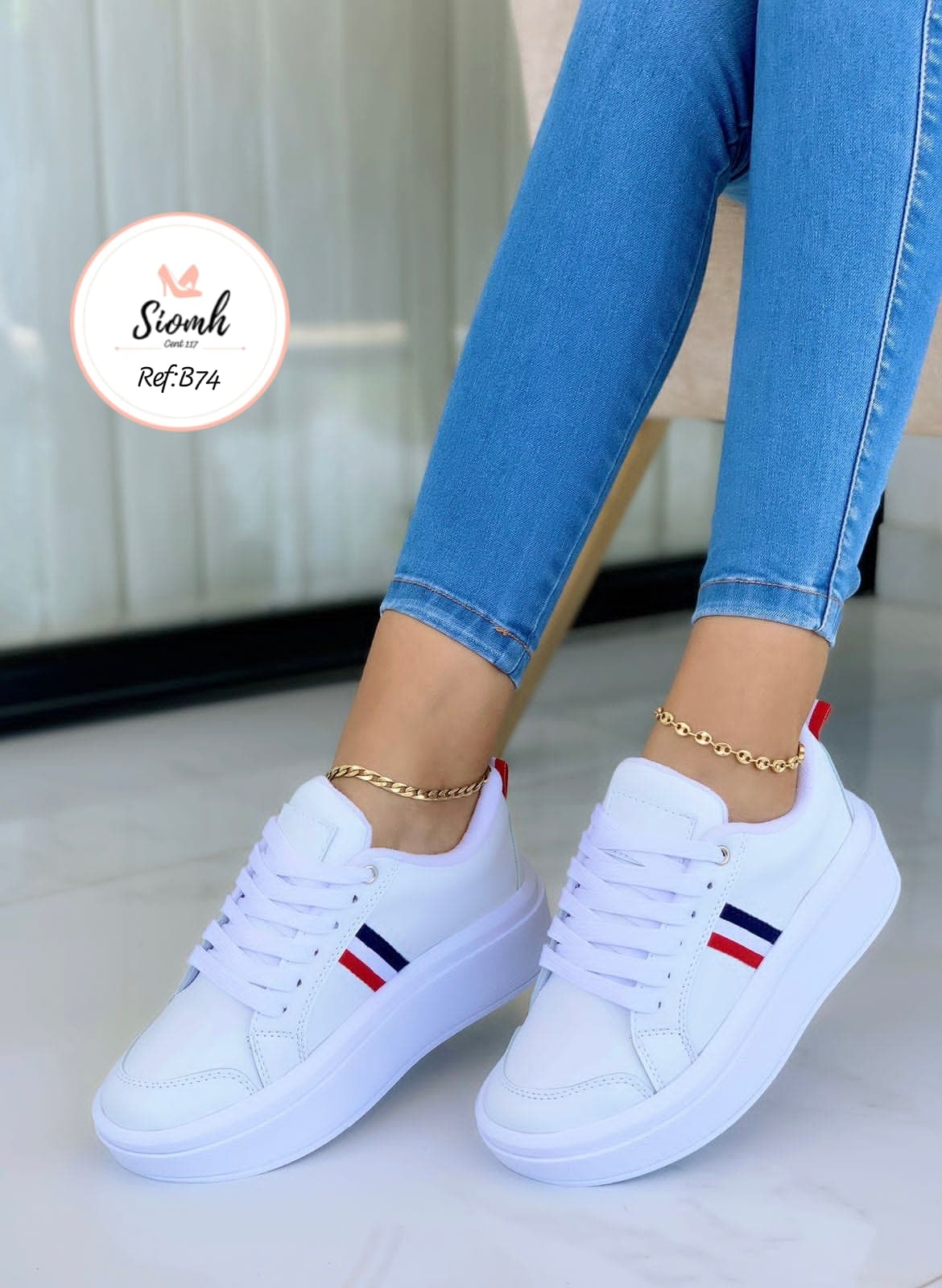 REFERENCIA B74 BLANCO CALZADO SIOMH