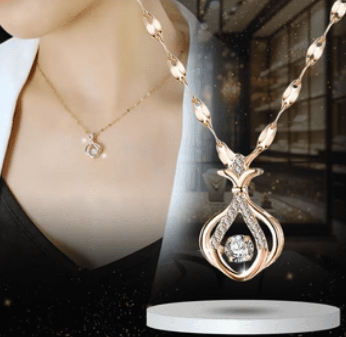 Collar con Crystal Adentro