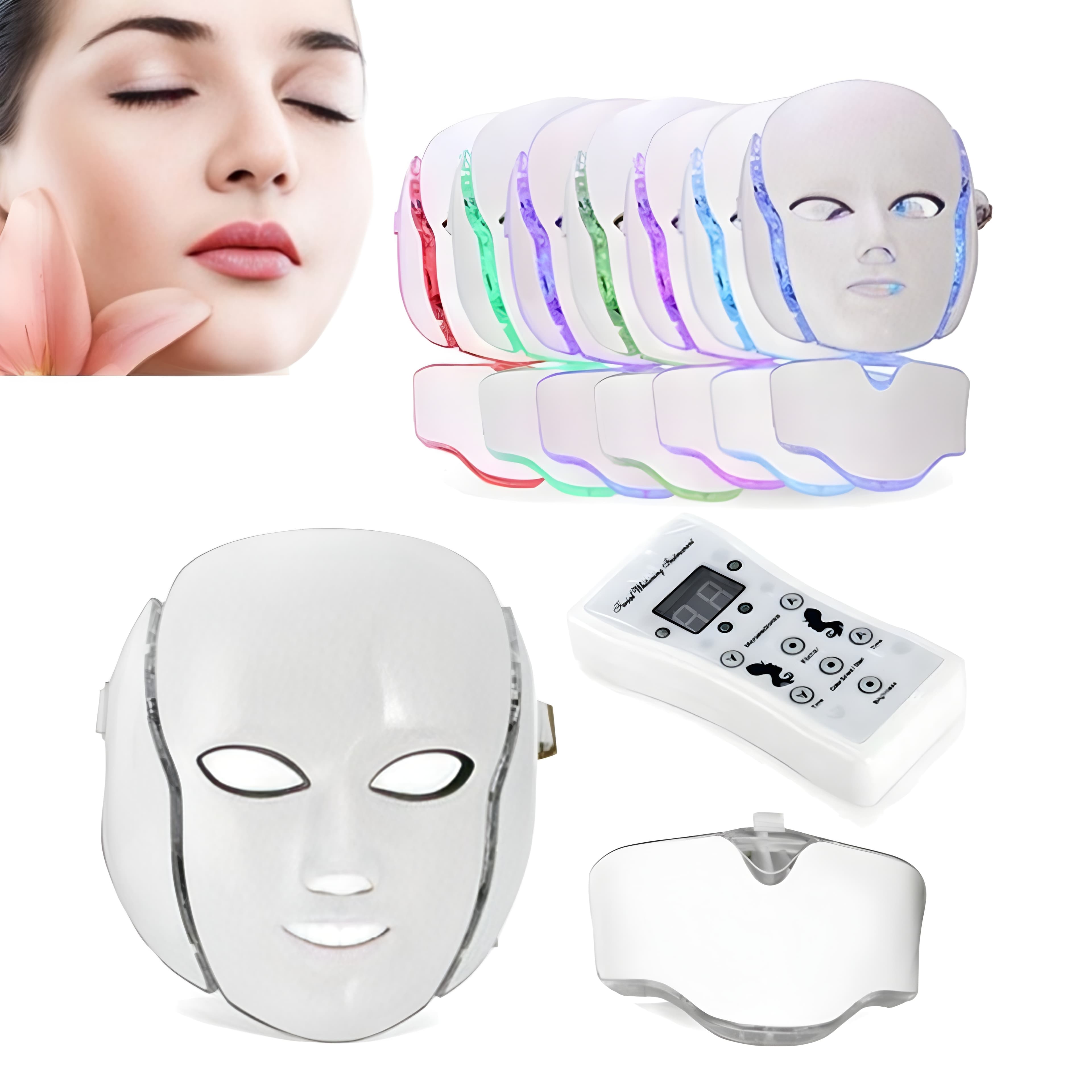 Mascara Facial Fototerapia con Cuello