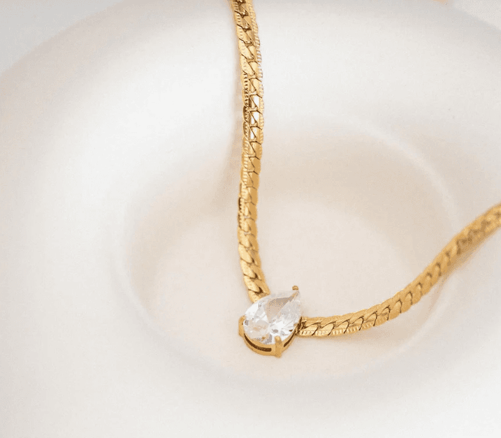 Collar Lagrima de Cristal