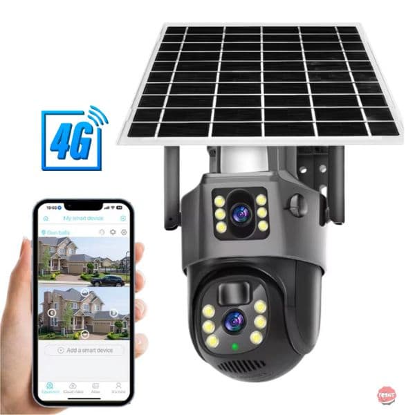 A053 Cámara  2 Lentes 4G Solar