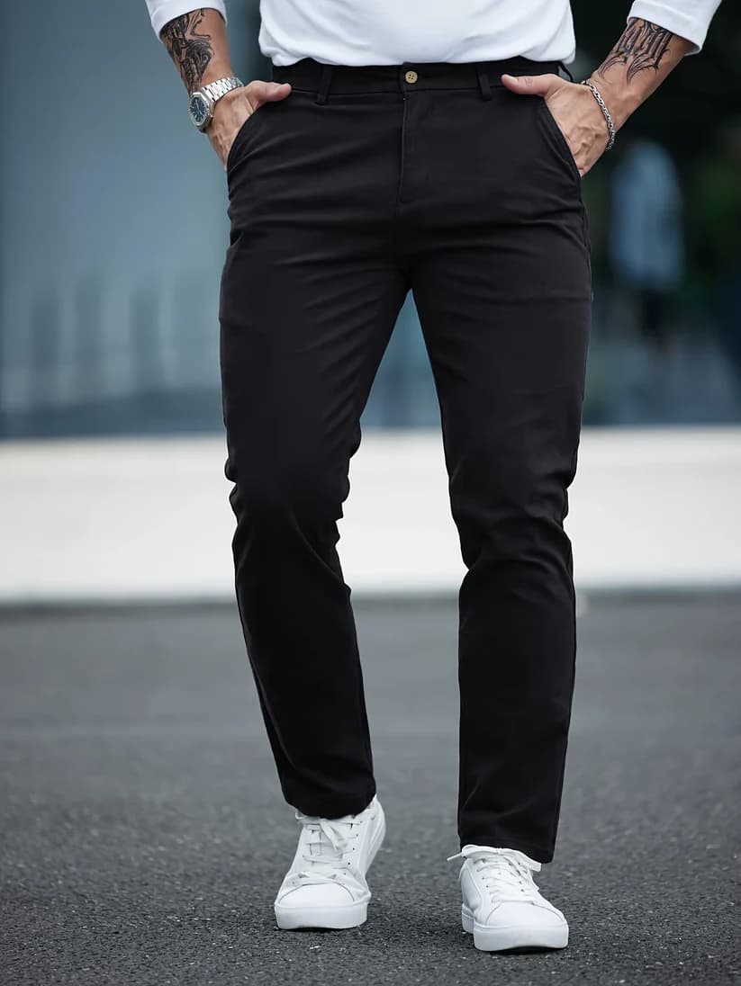 Pantalón Clásico Flexible Para Hombre®️