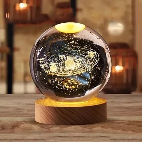 Esfera De Cristal Grande Planetas