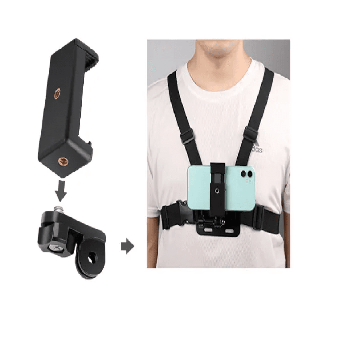 Kit Arnés Pecho Soporte camara telefono