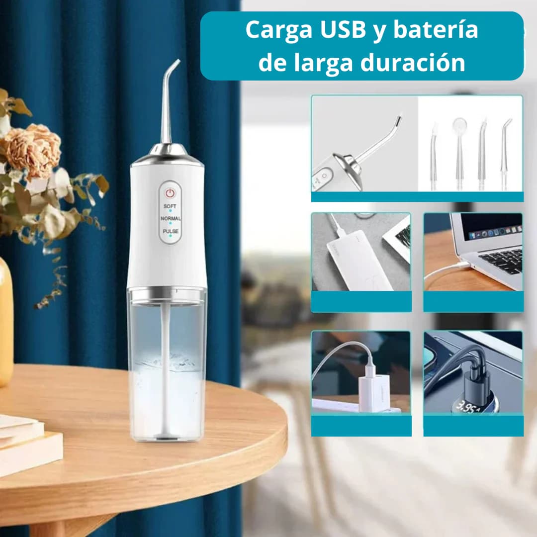 Irrigador Dental Portátil, Sonríe Ya