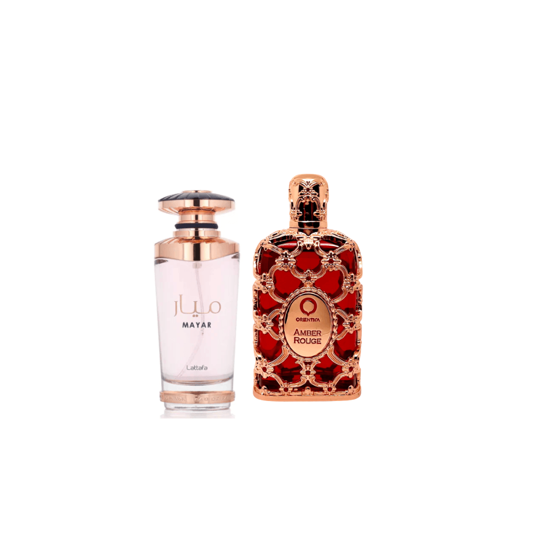 orientica rouge + mayar lata
