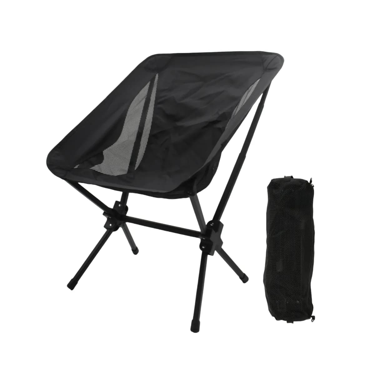 Silla Plegable Playera Negra