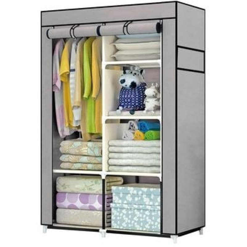 Armario Portátil De Tela con Cortinas