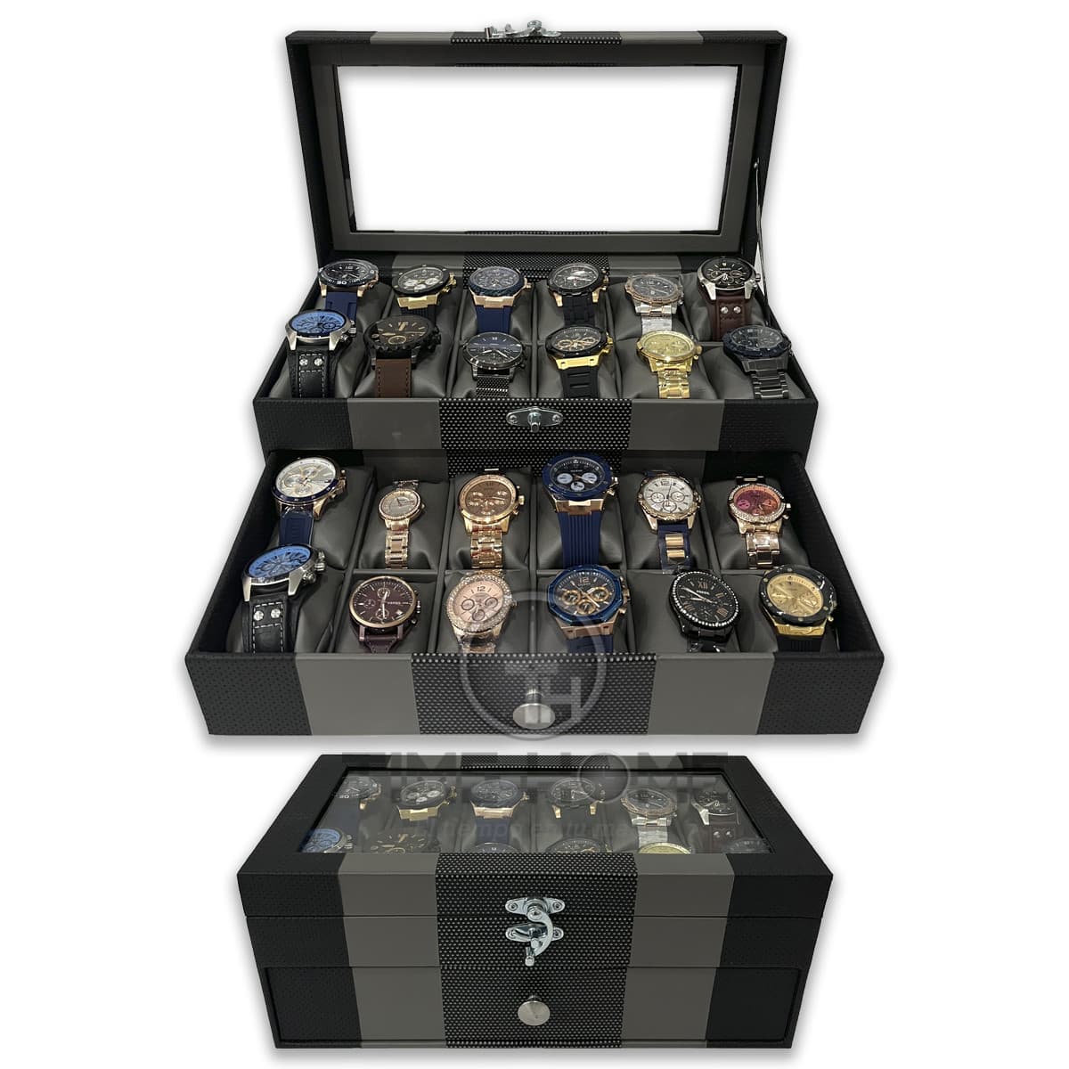 Organizador De Relojes Estuche 24 Puesto