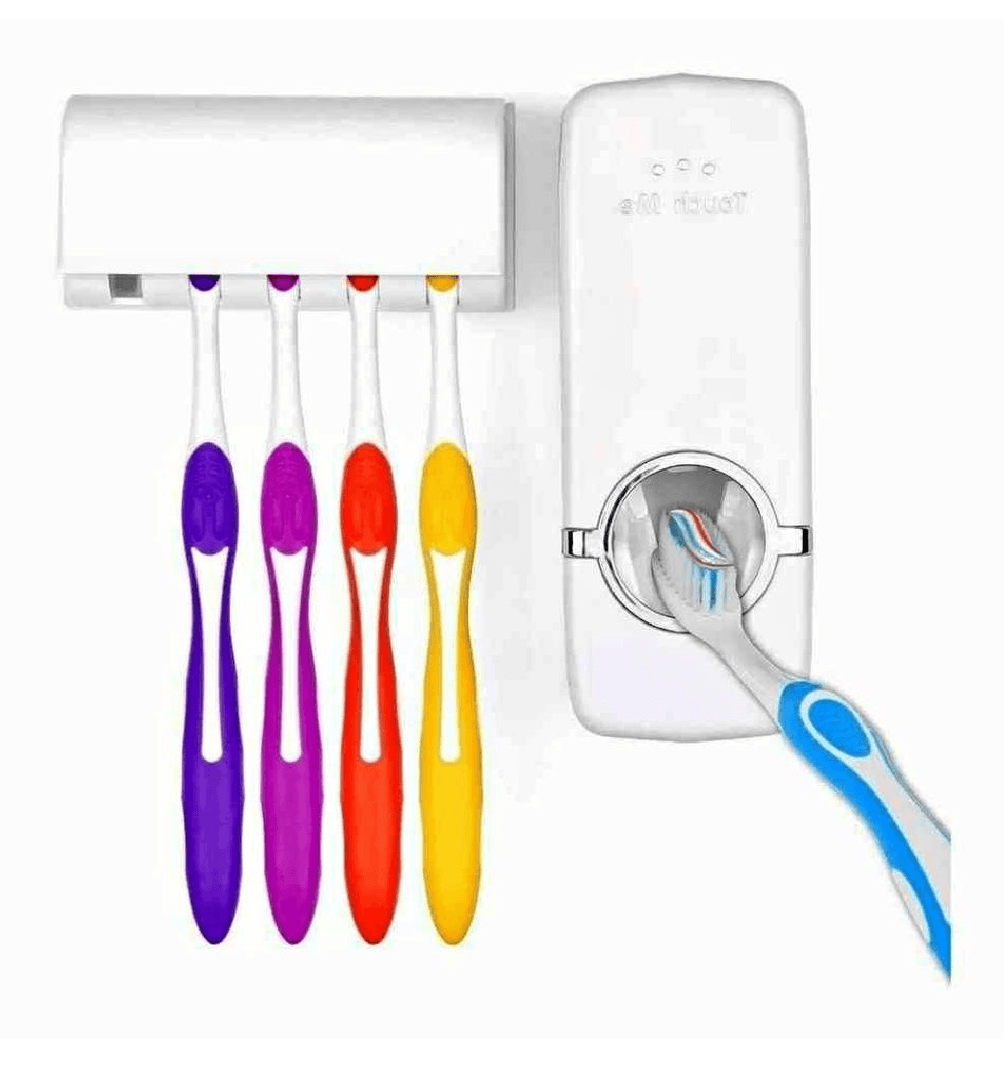 Dispensador Crema Dental y PortaCepillo