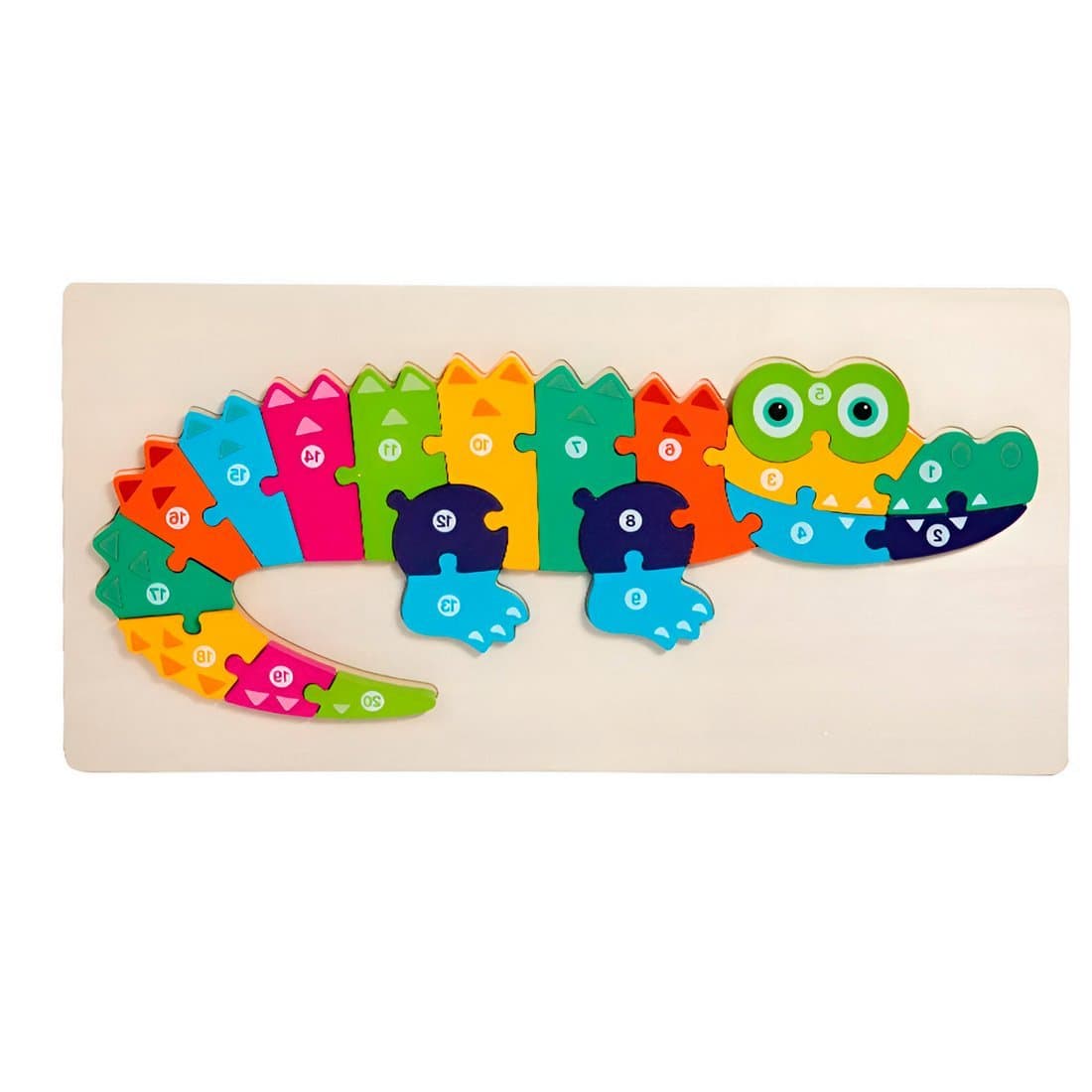 Rompecabezas Cocodrilo Interactivo 3d Ju