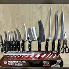 Set De Cuchillos Negros