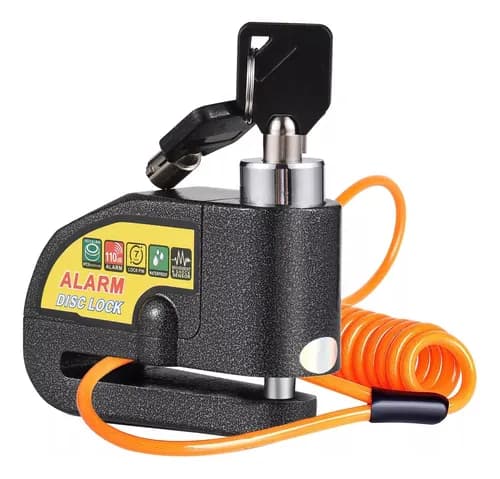 Candado Alarma Disco De Moto Con Guaya +
