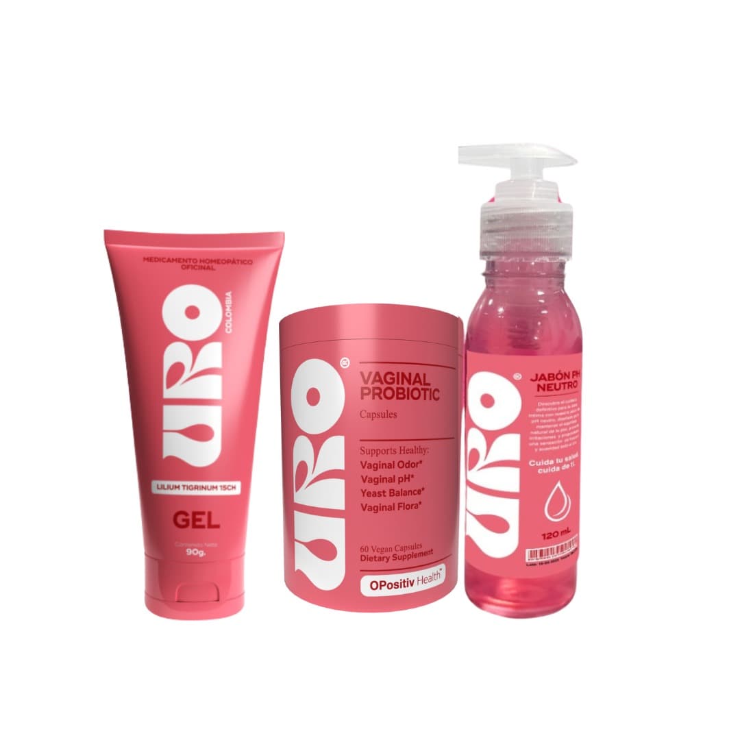 Combo URO cap, jabon y gel