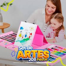SET DE ARTE PLASTICO 208 PCS