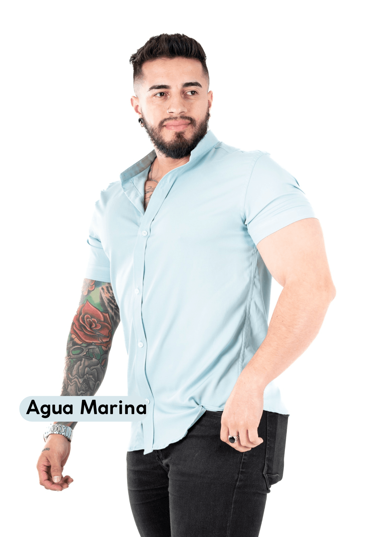Camisa Chalis Agua Marina