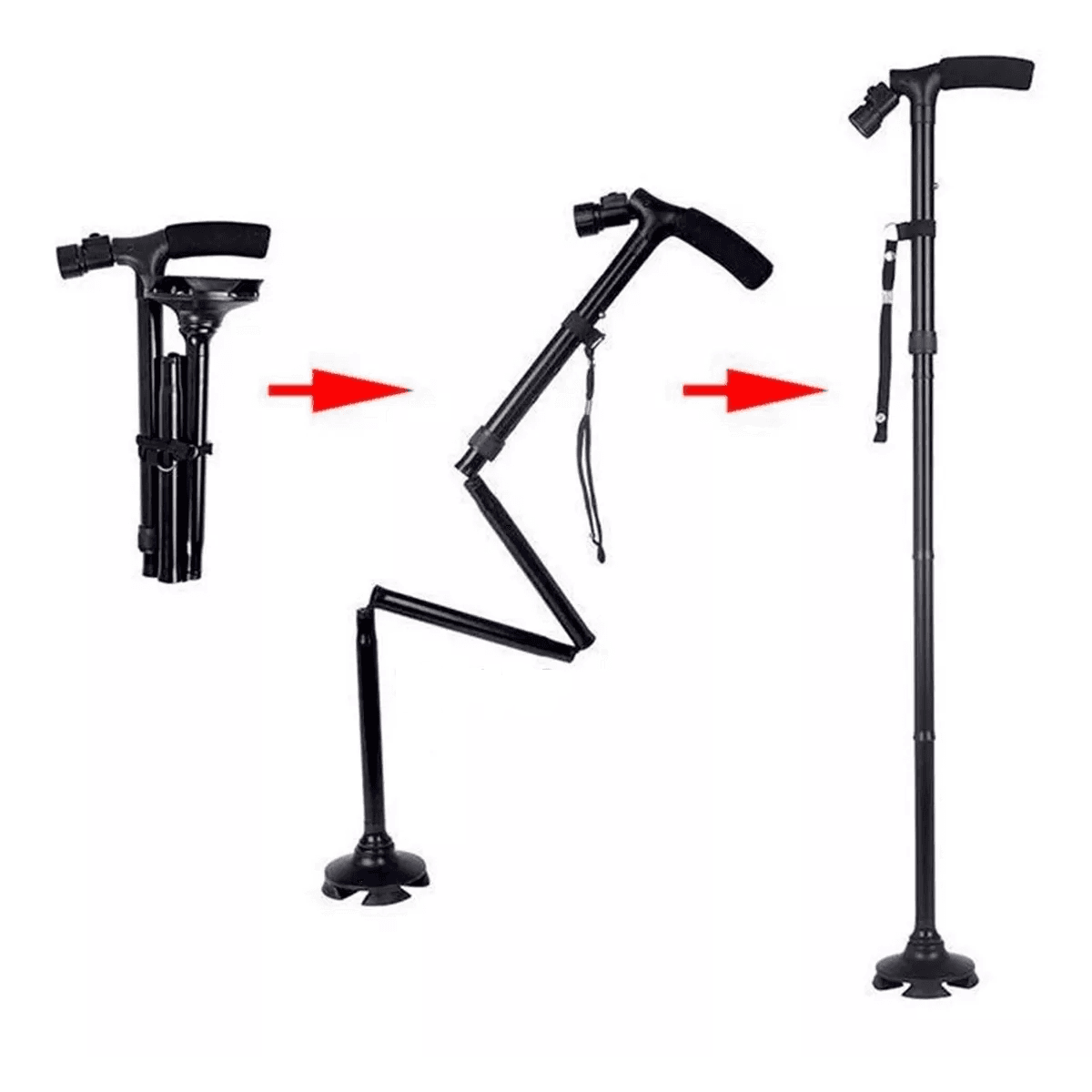 Baston Extendible Linterna Led Base