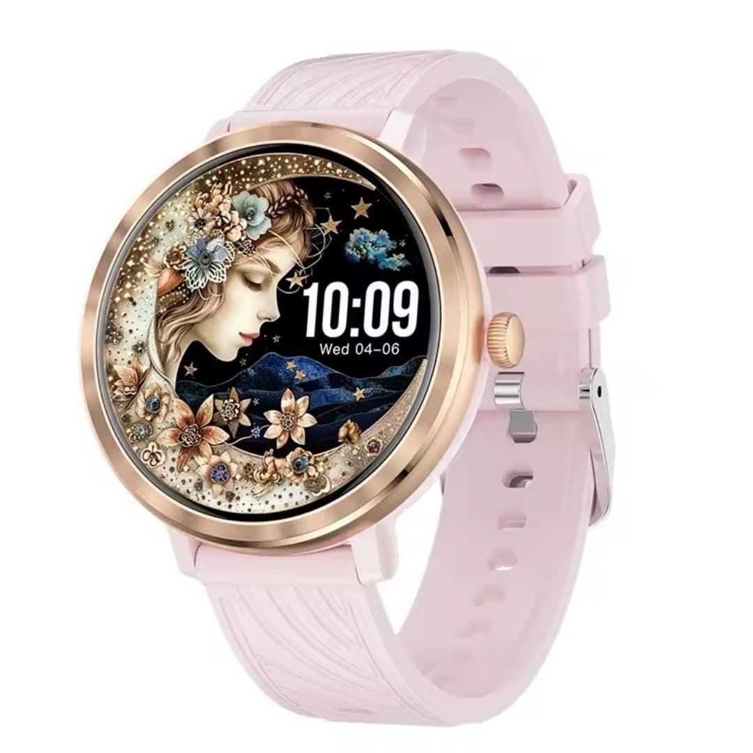 Reloj Inteligente Redondo Nx27 Mujer