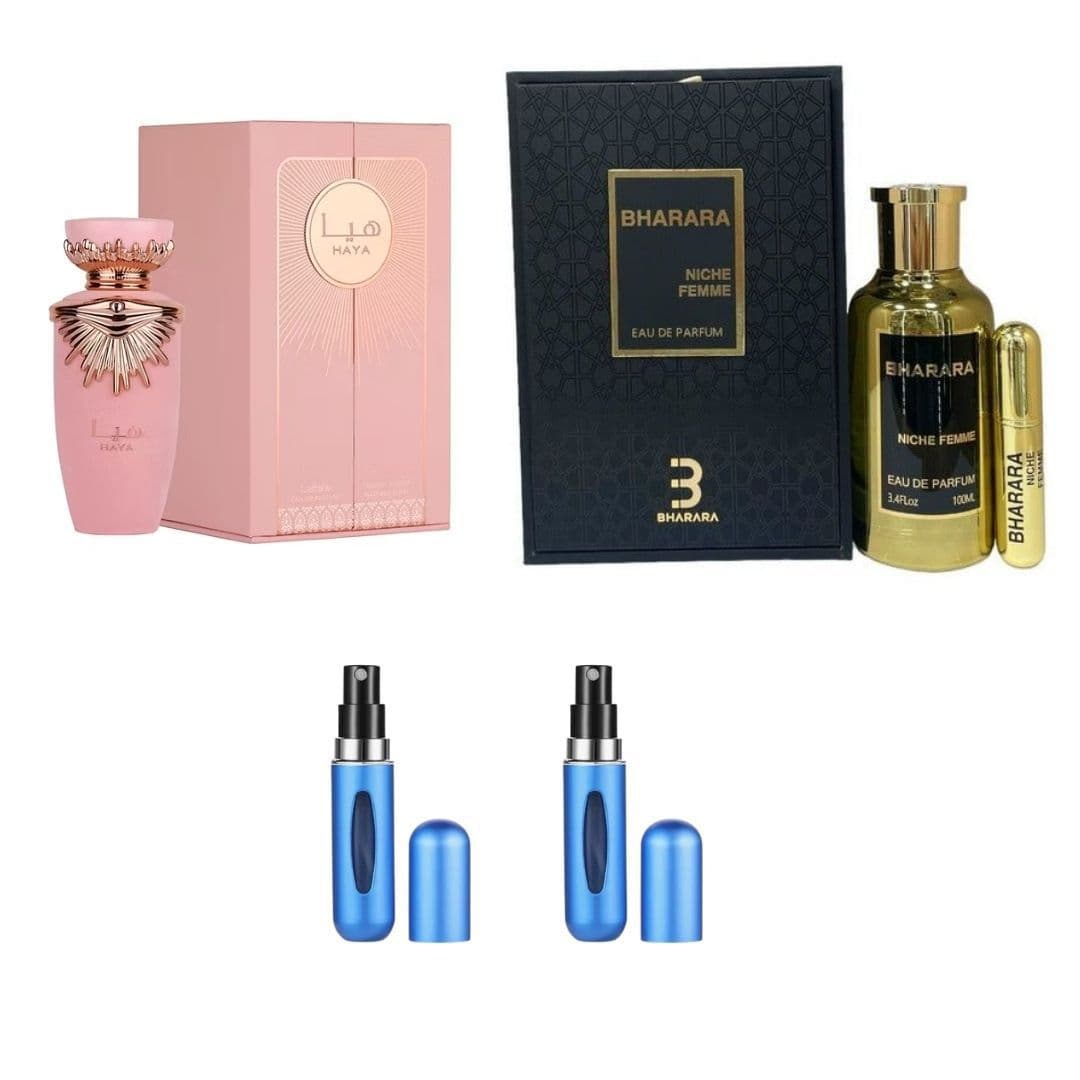 HAYACOFRE+BHARARANICHECOFRE+2PERFUMEROS