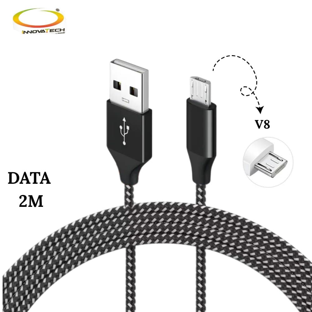 Cable De Datos Usb A V8 Data-87 2 Metros