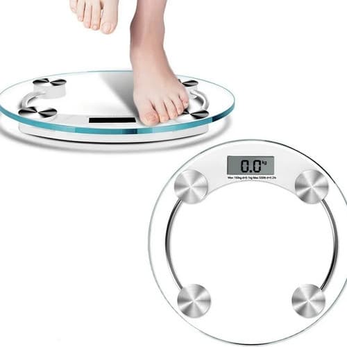 Bascula Digital Pesa 180kg baño vidrio