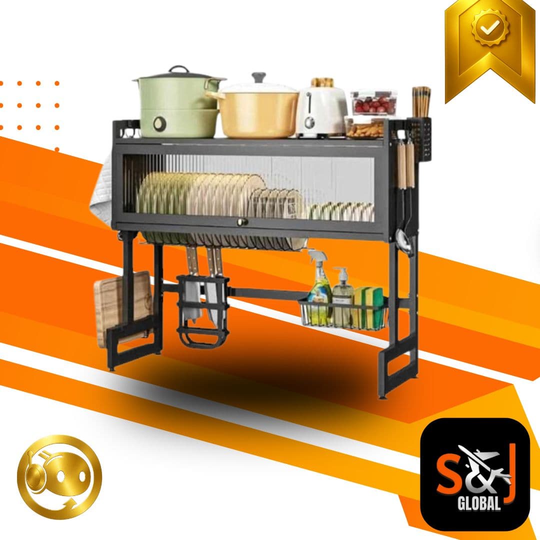 ESCURRIDOR DE LOZA INOXIDABLE CON TAPA