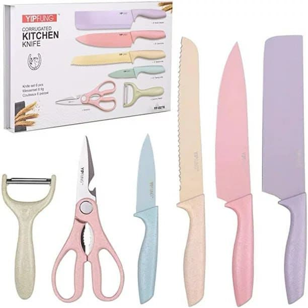 Set de Cuchillos de Colores para Cocina