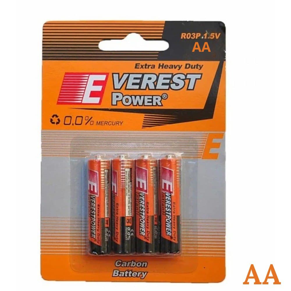 Bateria De Carbono Aa X4 Und Everest