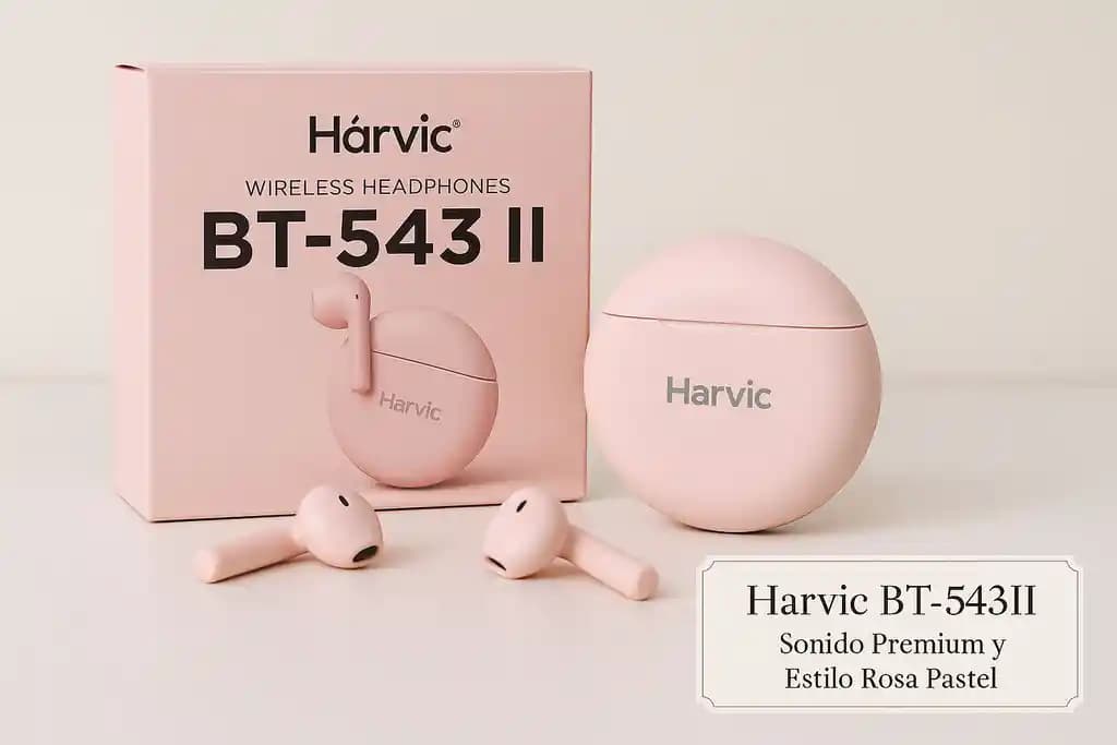 Audifonos Harvic Bt-543 Rosado