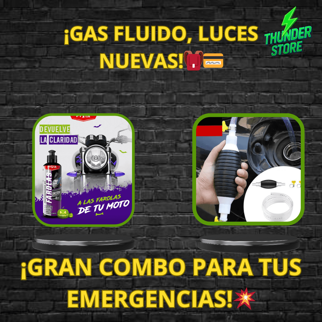 Combo Manguera Mas Restaurador Farolas