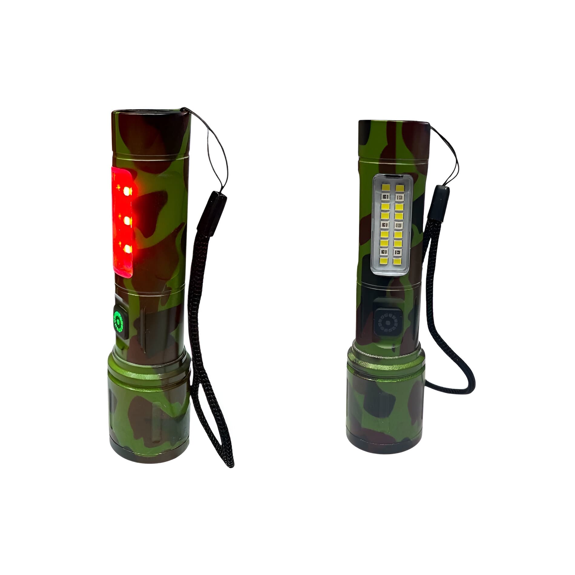 Linterna Recargable Led Portable Camufla
