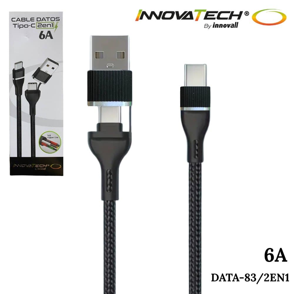 Cable De Datos Usb 2 En 1 Tipo C Data-83