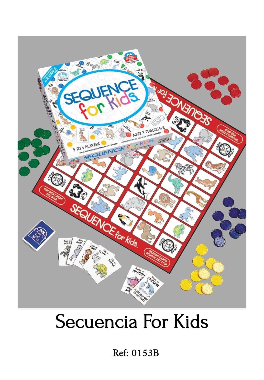 Juego de mesa secuence for kids