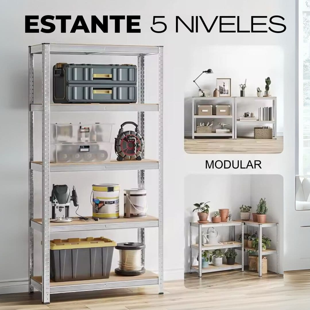 Estante 5 Niveles Personalizable & Pack