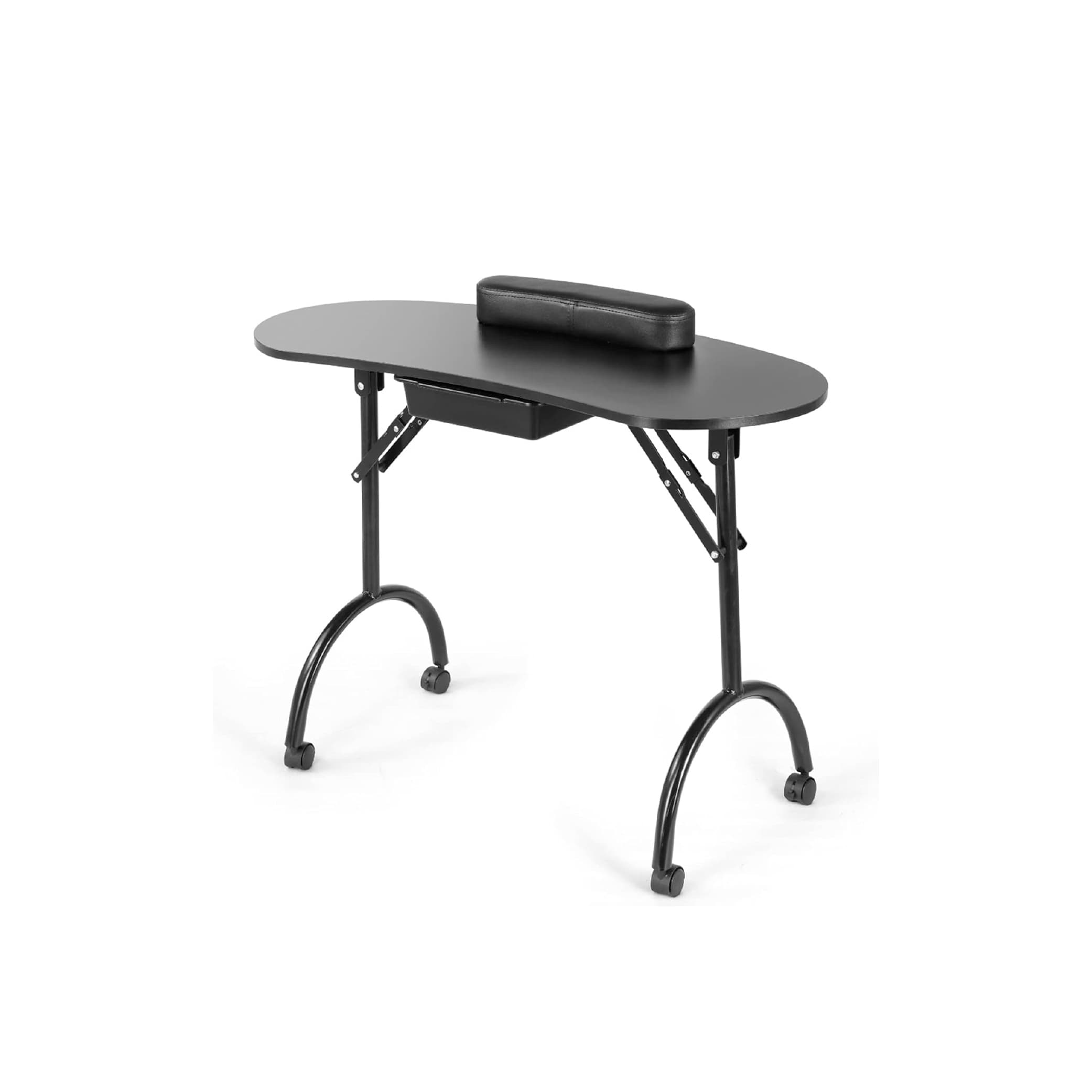 Mesa De Manicura Portátil Plegable Con C