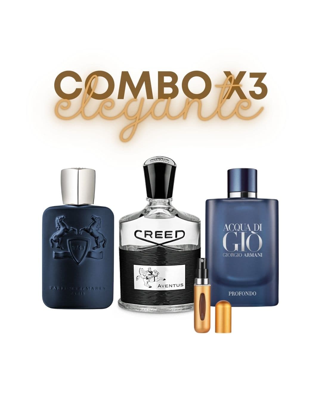 Combo x3 elegante +perfumero hombre