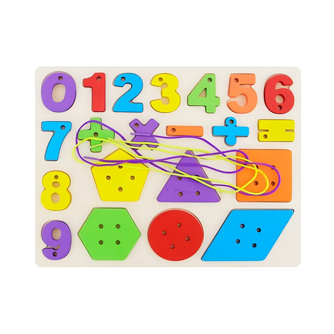 Juego De Mesa Encastre Numeros Hilos Apr