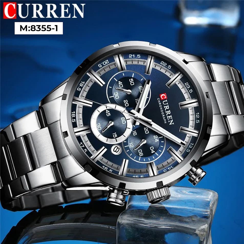 8355 CURREN RELOJ METÁLICO CRONOGRAF
