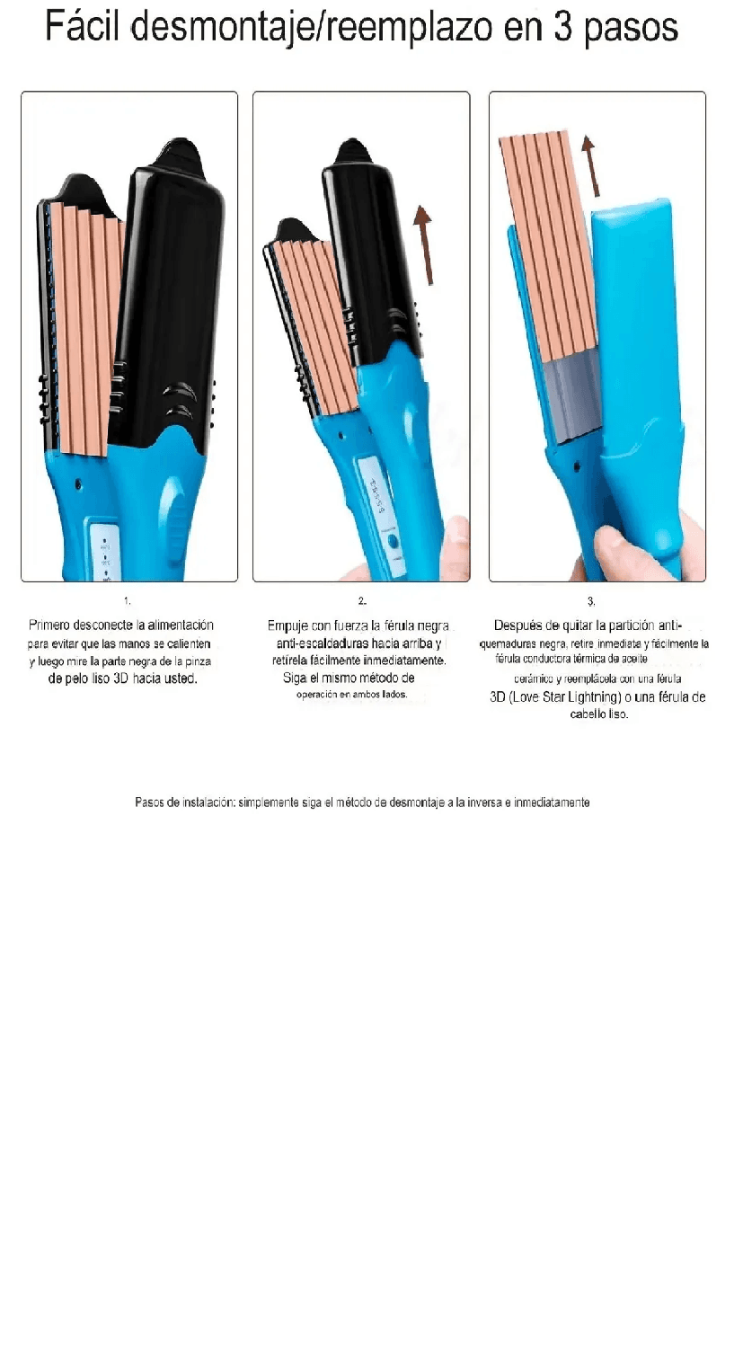 Plancha Alisador Figuras 3d