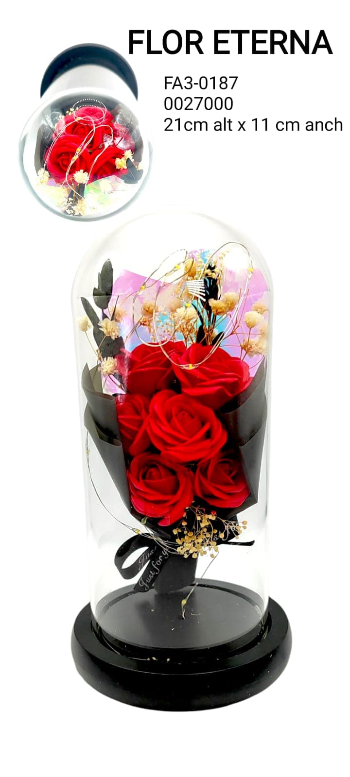 FLOR ETERNA REAL LUZ