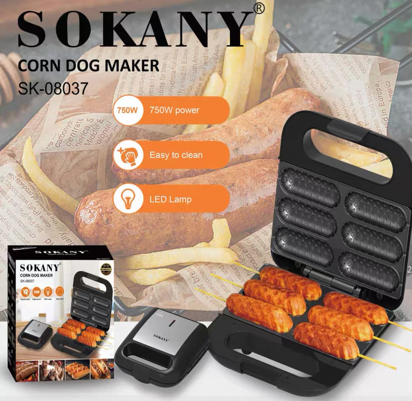 Máquina para Corndogs SOKANY