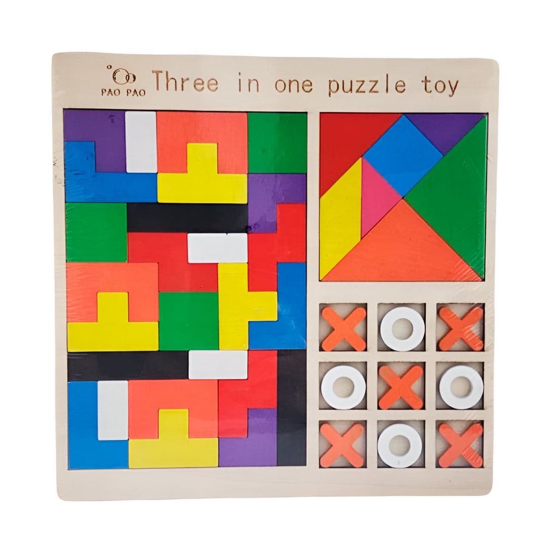 Juego De Mesa 3 En 1 Tagram Triqui Apren