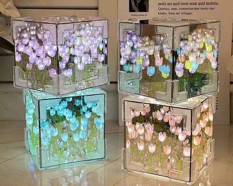 LAMPARA DE CUBO INFINITO